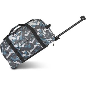 KINSTON Trolley reistas – grote roltas en telescoopstang, ruim hoofdvak en zijvak met ritssluiting – handbagage, ideaal voor reizen en weekenden, Geometrisch, Trolley reistas KINSTON Trolley reistas – grote roltas en telescoopstang, ruim hoofdvak en zijvak met ritssluiting – handbagage, ideaal voor reizen en weekenden, Geometrisch, Trolley reistas