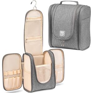 BOACAY Toilettas voor dames, heren, kinderen, reistas, cosmetica om op te hangen, zacht en opvouwbaar, voor douche of make-up BOACAY Toilettas voor dames, heren, kinderen, reistas, cosmetica om op te hangen, zacht en opvouwbaar, voor douche of make-up