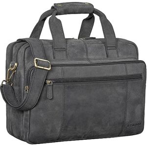 STILORD 'Experience' Leraartas Leer Schooltas Lerarentas Aktetas Zakelijke Tas Vintage Trolley Attach, Avaro Grigio, XL, Koffer, Avaro Grigio, koffer STILORD 'Experience' Leraartas Leer Schooltas Lerarentas Aktetas Zakelijke Tas Vintage Trolley Attach, Avaro Grigio, XL, Koffer, Avaro Grigio, koffer