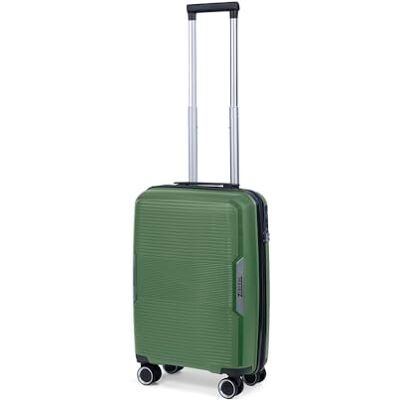 TravelZ Swinger Harde cabinekoffer, 55 cm, handbagage, trolley, harde schaal met TSA-slot, groen TravelZ Swinger Harde cabinekoffer, 55 cm, handbagage, trolley, harde schaal met TSA-slot, groen