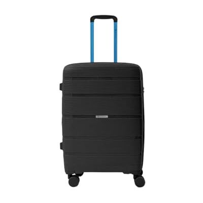 Roncato R Vliegerwagen van polypropyleen, Zwart/Blauw, Harde koffer, gemaakt van polypropyleen, uittrekbaar, 4 zwenkwielen Roncato R Vliegerwagen van polypropyleen, Zwart/Blauw, Harde koffer, gemaakt van polypropyleen, uittrekbaar, 4 zwenkwielen