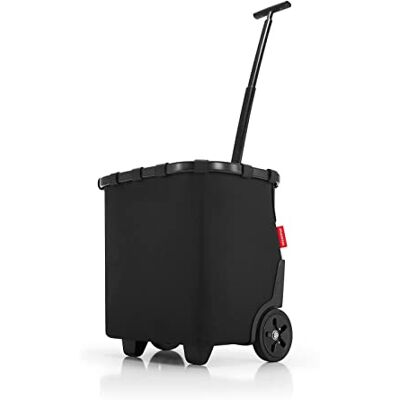 reisenthel Carrycruiser barok marble draagbare trolley met stevig aluminium frame, schouderriem en uitneembare mesh binnenzak gemaakt van waterafstotend materiaal, frame zwart/zwart, 48 reisenthel Carrycruiser barok marble draagbare trolley met stevig aluminium frame, schouderriem en uitneembare mesh binnenzak gemaakt van waterafstotend materiaal, frame zwart/zwart, 48