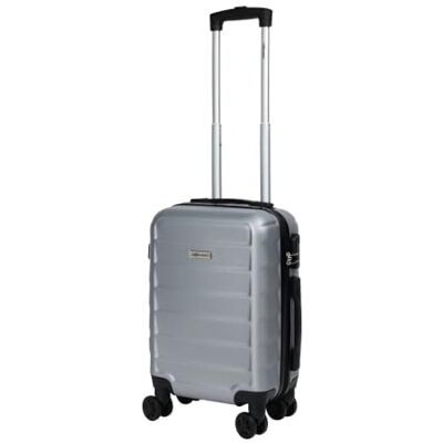 LEONARDO the brand with the elephant High Quality travel wear Since 1965 Leonardo® Venice Cabine Koffer Harde koffer van 45 cm met dubbele wielen Trolley 30 liter met cijferslot Lichtgewicht ABS-materiaal Reiskoffer voor 30 kg Kleur Zilver LEONARDO the brand with the elephant High Quality travel wear Since 1965 Leonardo® Venice Cabine Koffer Harde koffer van 45 cm met dubbele wielen Trolley 30 liter met cijferslot Lichtgewicht ABS-materiaal Reiskoffer voor 30 kg Kleur Zilver