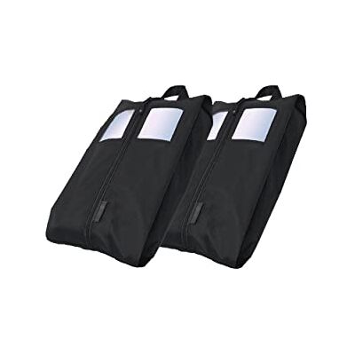Travel Dude Schoenenhoes, set van 2 stuks schoenentassen voor reizen, sport en ski, waterafstotend en zeer licht, bagagetas en organizer (zwart) Travel Dude Schoenenhoes, set van 2 stuks schoenentassen voor reizen, sport en ski, waterafstotend en zeer licht, bagagetas en organizer (zwart)