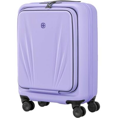 WENGER Skyon 4-Wheel Hard Shell Suitcase with TSA Lock, Lightweight Travel Trolley for Travel & Holidays, Unisex, Lavander, Carry-On WENGER Skyon 4-Wheel Hard Shell Suitcase with TSA Lock, Lightweight Travel Trolley for Travel & Holidays, Unisex, Lavander, Carry-On