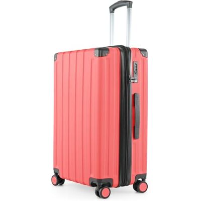 Hauptstadtkoffer Q-Damm Kofferset, 3-delig, S, M, L, cabine, 54 cm, medium, 68 cm, groot, 78 cm, TSA, harde schaal ABS, Koraal, Koffer Hauptstadtkoffer Q-Damm Kofferset, 3-delig, S, M, L, cabine, 54 cm, medium, 68 cm, groot, 78 cm, TSA, harde schaal ABS, Koraal, Koffer