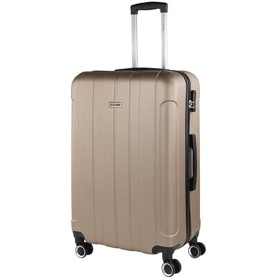 ITACA Lichtgewicht koffer groot, ABS hardshell-reiskoffer grote reiskoffer, lichtgewicht grote koffer met TSA-cijferslot, stevige grote reiskoffer 4 wielen, champagne ITACA Lichtgewicht koffer groot, ABS hardshell-reiskoffer grote reiskoffer, lichtgewicht grote koffer met TSA-cijferslot, stevige grote reiskoffer 4 wielen, champagne