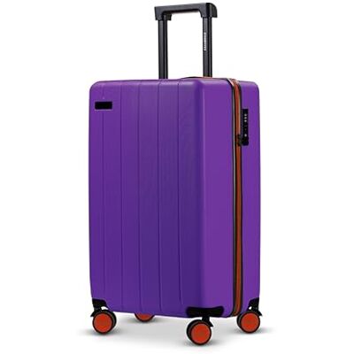 ETERNITIVE JOY Cabinekoffer Handbagage van ABS Snit: 54 x 35,5 x 21 cm 37 l Harde koffer met TSA-slot Koffer met 4 wielen 360° Paars ETERNITIVE JOY Cabinekoffer Handbagage van ABS Snit: 54 x 35,5 x 21 cm 37 l Harde koffer met TSA-slot Koffer met 4 wielen 360° Paars