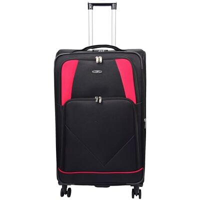 House Of Leather Columbia zachte reiskoffer met vier wielen, zwart., Softside Spinnerbagage House Of Leather Columbia zachte reiskoffer met vier wielen, zwart., Softside Spinnerbagage