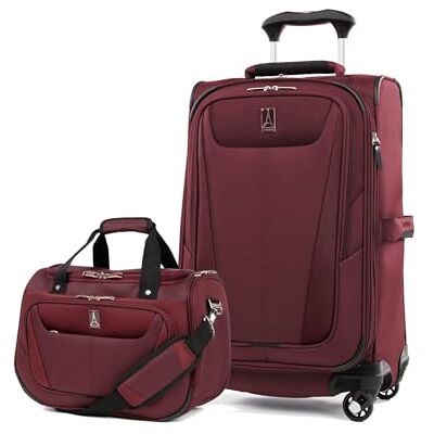 Travelpro Maxlite 5-Softside Uittrekbare koffer met zwenkwielen, Bordeaux Travelpro Maxlite 5-Softside Uittrekbare koffer met zwenkwielen, Bordeaux