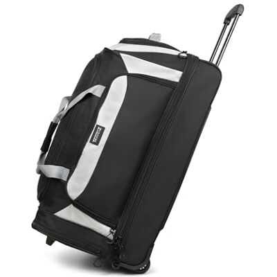TravelZ Reistas met wieltjes, 96 l, weekendtas met telescopische handgreep en optrekstang, zachte bagage, zwart TravelZ Reistas met wieltjes, 96 l, weekendtas met telescopische handgreep en optrekstang, zachte bagage, zwart