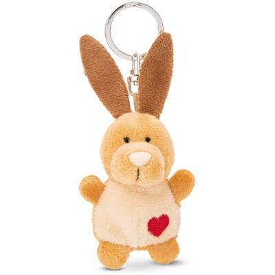 NICI Sleutelhanger konijn met hart 5 cm bruin een trouwe metgezel voor rugzak of tas, sleutelhanger voor groot en klein 62076 NICI Sleutelhanger konijn met hart 5 cm bruin een trouwe metgezel voor rugzak of tas, sleutelhanger voor groot en klein 62076