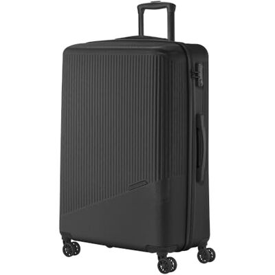 travelite Bali Harde koffer met 4 wielen, eenheidsmaat, zwart, trolley, maat L (77 cm), harde koffer met 4 wielen travelite Bali Harde koffer met 4 wielen, eenheidsmaat, zwart, trolley, maat L (77 cm), harde koffer met 4 wielen