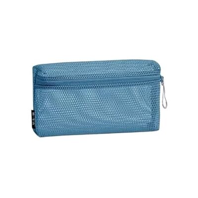 EWUHYFP Trousse de maquillage en filet, étui décontracté en nylon avec fermeture éclair, sac cosmétique multifonction de voyage en maille à la main, Bleu-m, Taglia Unica, Classique EWUHYFP Trousse de maquillage en filet, étui décontracté en nylon avec fermeture éclair, sac cosmétique multifonction de voyage en maille à la main, Bleu-m, Taglia Unica, Classique
