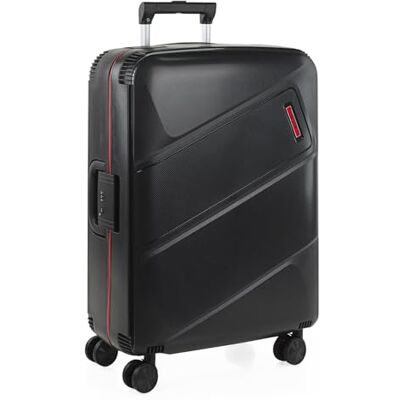 JASLEN Set stevige koffers met 4 wielen Grote koffer, vliegtuigkoffer, bagage voor reizen, trolleykoffer. Gemaakt van duurzaam PP-materiaal, zwart, M JASLEN Set stevige koffers met 4 wielen Grote koffer, vliegtuigkoffer, bagage voor reizen, trolleykoffer. Gemaakt van duurzaam PP-materiaal, zwart, M