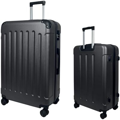 MY TRAVEL BAG Harde koffer van ABS (handbagage, middelgroot), 4 dubbele wielen, Antraciet, Harde koffer van ABS MY TRAVEL BAG Harde koffer van ABS (handbagage, middelgroot), 4 dubbele wielen, Antraciet, Harde koffer van ABS