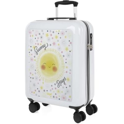 SKPAT Harde kofferset, 4 wielen voor vliegtuigen Bagagesets, verkoop op wielen voor reizen. Kofferset: stijlvolle reisset, Blanco-Zon, informeel SKPAT Harde kofferset, 4 wielen voor vliegtuigen Bagagesets, verkoop op wielen voor reizen. Kofferset: stijlvolle reisset, Blanco-Zon, informeel