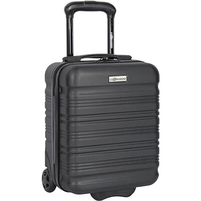 LEONARDO the brand with the elephant High Quality travel wear Since 1965 Leonardo® Mini Cabine Koffer Harde koffer 35 cm met dubbele wielen Trolley 25 liter met slot Reiskoffer Lichtgewicht ABS-materiaal Cabinekoffer 20x30x40 cm Zwart LEONARDO the brand with the elephant High Quality travel wear Since 1965 Leonardo® Mini Cabine Koffer Harde koffer 35 cm met dubbele wielen Trolley 25 liter met slot Reiskoffer Lichtgewicht ABS-materiaal Cabinekoffer 20x30x40 cm Zwart