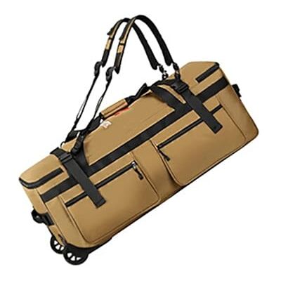 CYMMIYT Trolleytas met grote capaciteit voor buiten, reizen, klimmen, wandelen, kamperen, trekking, rugzak met wielen, handbagage, Khaki (stad), Eén maat, Boheems CYMMIYT Trolleytas met grote capaciteit voor buiten, reizen, klimmen, wandelen, kamperen, trekking, rugzak met wielen, handbagage, Khaki (stad), Eén maat, Boheems