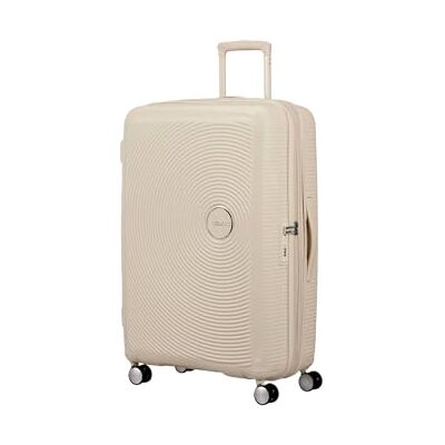 American Tourister Soundbox Trolley uittrekbaar, kokoszand, 77 x 51,5 x 29,5 cm, 97/110 l, polypropyleen, 4 wielen, Spinner, TSA American Tourister Soundbox Trolley uittrekbaar, kokoszand, 77 x 51,5 x 29,5 cm, 97/110 l, polypropyleen, 4 wielen, Spinner, TSA
