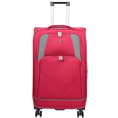 House Of Leather Columbia zachte reiskoffer met vier wielen, Bordeaux, Softside Bagage met zwenkwielen House Of Leather Columbia zachte reiskoffer met vier wielen, Bordeaux, Softside Bagage met zwenkwielen