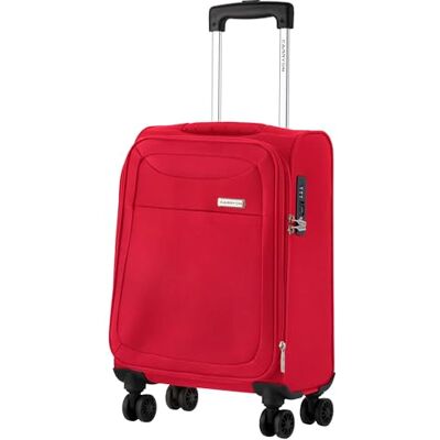 CarryOn Air Zachte cabinekoffer, 55 cm, handbagage, uittrekbaar, 41 LTR, met TSA-slot en voorvak (rood, klein) CarryOn Air Zachte cabinekoffer, 55 cm, handbagage, uittrekbaar, 41 LTR, met TSA-slot en voorvak (rood, klein)