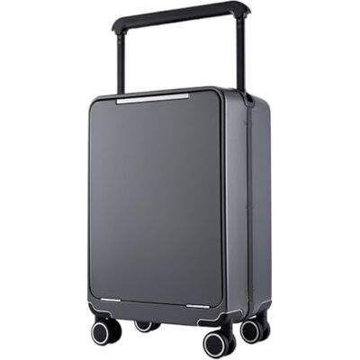 mmaili Medium Valise Cabine étanche, antivol, Ouverture Frontale, Grande capacité, roulettes pivotantes, Mot de Passe TSA (Unisexe), Dark Grey, 24 inches, One Style mmaili Medium Valise Cabine étanche, antivol, Ouverture Frontale, Grande capacité, roulettes pivotantes, Mot de Passe TSA (Unisexe), Dark Grey, 24 inches, One Style