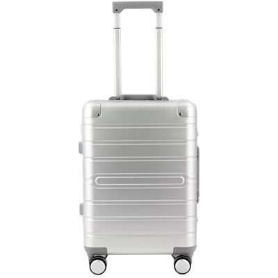 ALUMAXX Gravity Reiskoffer met wielen van aluminium met TSA-slot met 4 360° soepele dubbele wielen, 56 x 37 x 21 cm in zwart, zilver of blauw, zilver., GRAVITY Reistrolley van aluminium, kleur: zilver ALUMAXX Gravity Reiskoffer met wielen van aluminium met TSA-slot met 4 360° soepele dubbele wielen, 56 x 37 x 21 cm in zwart, zilver of blauw, zilver., GRAVITY Reistrolley van aluminium, kleur: zilver