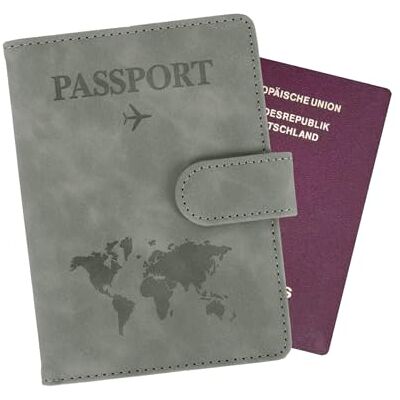 Minicloss Paspoorthoes, grijs, 15 x 11,5 x 1,5 cm, eenvoudig Minicloss Paspoorthoes, grijs, 15 x 11,5 x 1,5 cm, eenvoudig