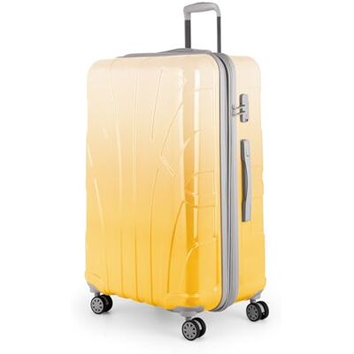 Suitline Grote koffer 76 x 53 x 31 cm ABS hard uittrekbaar (96-110 L) met polycarbonaat coating TSA-slot 4 dubbele wielen, Safari Sunrise Suitline Grote koffer 76 x 53 x 31 cm ABS hard uittrekbaar (96-110 L) met polycarbonaat coating TSA-slot 4 dubbele wielen, Safari Sunrise