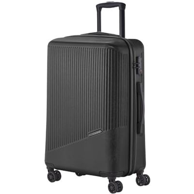 travelite Bali Harde koffer met 4 wielen, eenheidsmaat, zwart, trolley, maat M (67 cm), harde koffer met 4 wielen travelite Bali Harde koffer met 4 wielen, eenheidsmaat, zwart, trolley, maat M (67 cm), harde koffer met 4 wielen