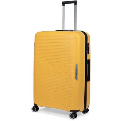 TravelZ Swinger Grote koffer 105 Ltr – zeer groot formaat koffer 78 cm met TSA-slot – bagageruimte – geel TravelZ Swinger Grote koffer 105 Ltr – zeer groot formaat koffer 78 cm met TSA-slot – bagageruimte – geel