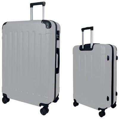MY TRAVEL BAG Harde koffer van ABS (handbagage, middelgroot), 4 dubbele wielen, Zilveren ster, Harde koffer van ABS MY TRAVEL BAG Harde koffer van ABS (handbagage, middelgroot), 4 dubbele wielen, Zilveren ster, Harde koffer van ABS
