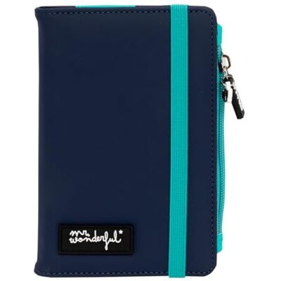 Mr. Wonderful Passport Holder Blue Bestemming: The World, veelkleurig, Estandar, Klassiek Mr. Wonderful Passport Holder Blue Bestemming: The World, veelkleurig, Estandar, Klassiek