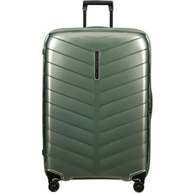 Samsonite Attrix Spinner bagagekoffer, 81 cm Groen, harde koffer, 81H x 55W x 32D cm, 120L, 3,5kg, met TSA-slot en van Roxkin-materiaal Samsonite Attrix Spinner bagagekoffer, 81 cm Groen, harde koffer, 81H x 55W x 32D cm, 120L, 3,5kg, met TSA-slot en van Roxkin-materiaal