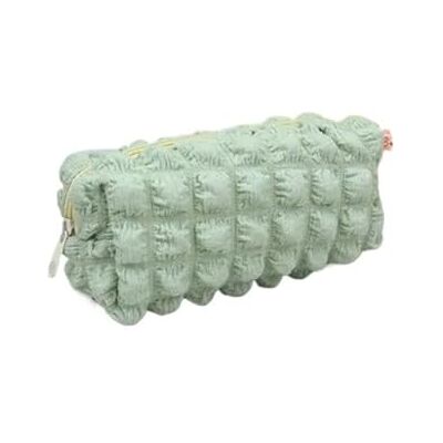 ZPFDSG Trousse de rangement de maquillage large pour femme étanche et pratique, Vert, Talla única ZPFDSG Trousse de rangement de maquillage large pour femme étanche et pratique, Vert, Talla única