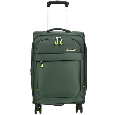 House Of Leather Orion Zachte koffer met 8 wielen, uittrekbaar en licht, Groen, Bagage House Of Leather Orion Zachte koffer met 8 wielen, uittrekbaar en licht, Groen, Bagage