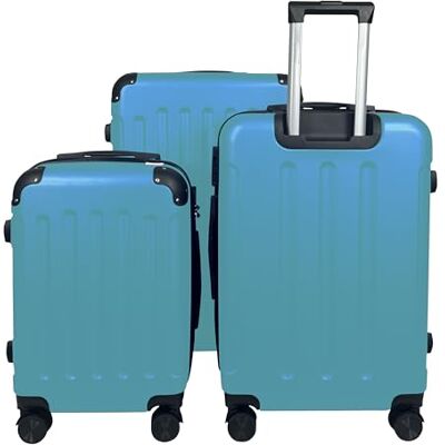 MY TRAVEL BAG Harde koffer van ABS (handbagage, middelgroot), 4 dubbele wielen, Turkoois, Harde koffer van ABS MY TRAVEL BAG Harde koffer van ABS (handbagage, middelgroot), 4 dubbele wielen, Turkoois, Harde koffer van ABS