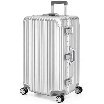Travelhouse London-T1169 koffer met harde schaal met aluminium frame, verschillende maten en kleuren, zilver. Travelhouse London-T1169 koffer met harde schaal met aluminium frame, verschillende maten en kleuren, zilver.