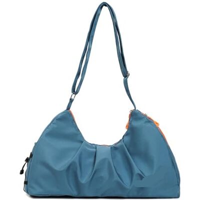 YGMNQAL Uniseks gymtas, heren, schouderverpakking, fitness, yoga, reizen, multifunctioneel, multifunctionele tas, droge en natte bagage, Blauw, Eén maat YGMNQAL Uniseks gymtas, heren, schouderverpakking, fitness, yoga, reizen, multifunctioneel, multifunctionele tas, droge en natte bagage, Blauw, Eén maat