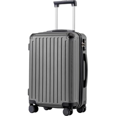 Coolife Harde trolley van ABS-materiaal met TSA-slot, telescopische handgreep en 4 dubbele wielen, grijs., Harde koffer handbagage Coolife Harde trolley van ABS-materiaal met TSA-slot, telescopische handgreep en 4 dubbele wielen, grijs., Harde koffer handbagage