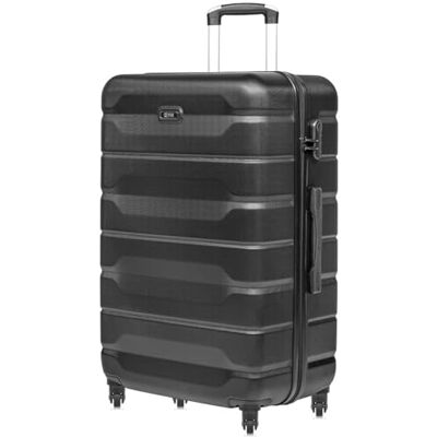 OCHNIK Handbagage reiskoffer 72 x 47 x 29 cm, middelgroot, met 4 wielen, digitaal hangslot, duurzaam, ABS, zwart. OCHNIK Handbagage reiskoffer 72 x 47 x 29 cm, middelgroot, met 4 wielen, digitaal hangslot, duurzaam, ABS, zwart.