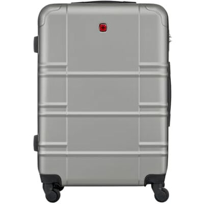 WENGER Itinera Hard Shell Suitcase with 4 Smooth Spinner Wheels, Secure Combination Lock, Travel Trolley for Holidays & Business, Unisex, Silver, Large WENGER Itinera Hard Shell Suitcase with 4 Smooth Spinner Wheels, Secure Combination Lock, Travel Trolley for Holidays & Business, Unisex, Silver, Large