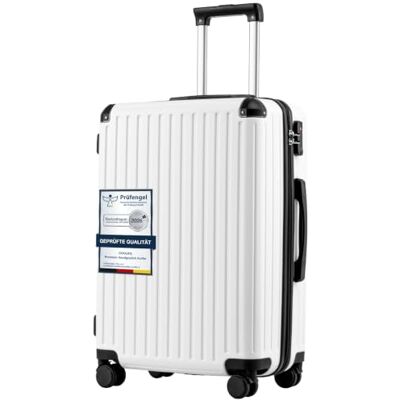Coolife Harde trolley van ABS-materiaal met TSA-slot, telescopische handgreep en 4 dubbele wielen, Wit., Middelgrote koffer, Harde koffer handbagage Serrure TSA, Fermeture Éclair YKK, 4 Roues Doubles et Coins Renforcés, pour Vacances et Séjours de 4 à 7 Coolife Harde trolley van ABS-materiaal met TSA-slot, telescopische handgreep en 4 dubbele wielen, Wit., Middelgrote koffer, Harde koffer handbagage Serrure TSA, Fermeture Éclair YKK, 4 Roues Doubles et Coins Renforcés, pour Vacances et Séjours de 4 à 7