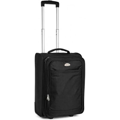 LILOSAC Cabinekoffer – trolley – ultralichte en zachte koffer – reistas met wielen – cabinekoffer 47 liter – 50 x 38 x 25 cm, zwart, 50,0 cm (H) x 38,0 cm (B) x 25,0 cm (L), eenvoudig LILOSAC Cabinekoffer – trolley – ultralichte en zachte koffer – reistas met wielen – cabinekoffer 47 liter – 50 x 38 x 25 cm, zwart, 50,0 cm (H) x 38,0 cm (B) x 25,0 cm (L), eenvoudig