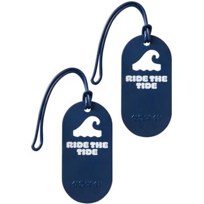 American Tourister Étiquettes à bagages Pour valises et sacs, avec impression et carte d'adresse, Lot de 2 Hands Off American Tourister Étiquettes à bagages Pour valises et sacs, avec impression et carte d'adresse, Lot de 2 Hands Off