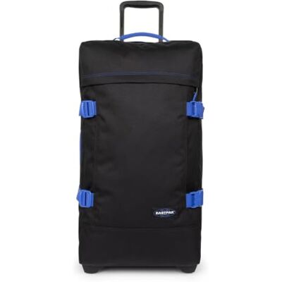 EASTPAK Tranverz M koffer middelgrote reiskoffer met TSA-slot, twee vakken en compressiebanden, inhoud 78 l, 67 x 35,5 x 30 cm, contrast zwart en blauw EASTPAK Tranverz M koffer middelgrote reiskoffer met TSA-slot, twee vakken en compressiebanden, inhoud 78 l, 67 x 35,5 x 30 cm, contrast zwart en blauw