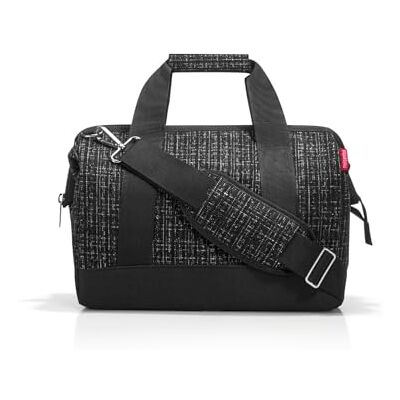 reisenthel Allrounder M veelzijdige dokterstas voor reizen, werk of vrije tijd met functioneel en stijlvol design, Zwarte krullen reisenthel Allrounder M veelzijdige dokterstas voor reizen, werk of vrije tijd met functioneel en stijlvol design, Zwarte krullen