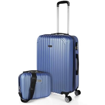 ITACA Set reiskoffers van ABS met 4 wielen, stevig en lichtgewicht, handvat met vergrendeling, cabinekoffer voor handbagage, medium en grote koffer, en beautycase T71500 ITACA Set reiskoffers van ABS met 4 wielen, stevig en lichtgewicht, handvat met vergrendeling, cabinekoffer voor handbagage, medium en grote koffer, en beautycase T71500