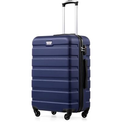 Coolife Middelgrote koffer, 67 cm L, PC+ABS, reiskoffer met wielen YKK-ritssluiting, TSA-slot, lichte harde schaal, voor vakantie, cruise en studie in het buitenland Coolife Middelgrote koffer, 67 cm L, PC+ABS, reiskoffer met wielen YKK-ritssluiting, TSA-slot, lichte harde schaal, voor vakantie, cruise en studie in het buitenland